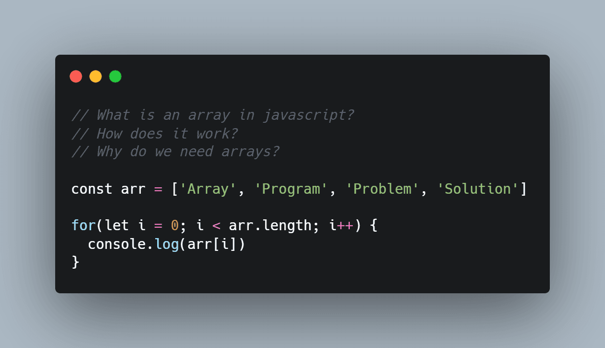 Beginners Guide To JavaScript Arrays